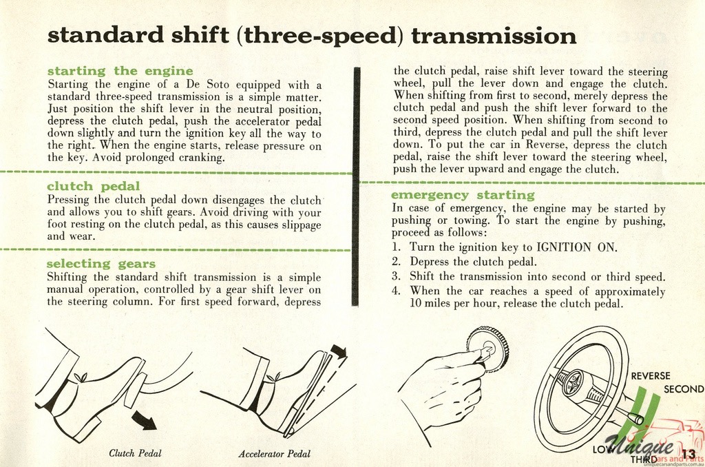 1956 DeSoto Owners Manual Page 16